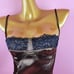 Sexy Lace Panel Satin Cami Dress