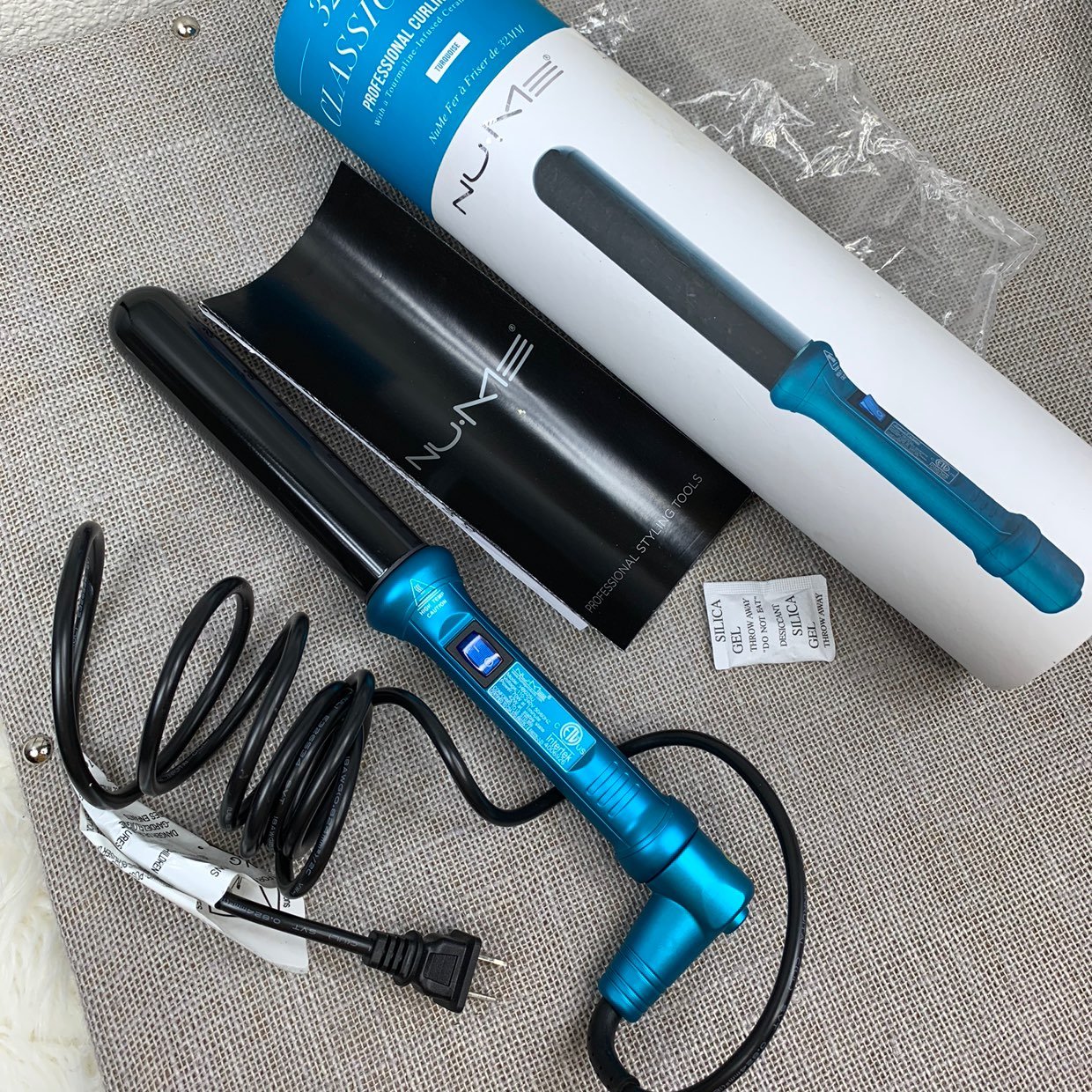 NuMe Classic Curling Wand 32 MM Turquois