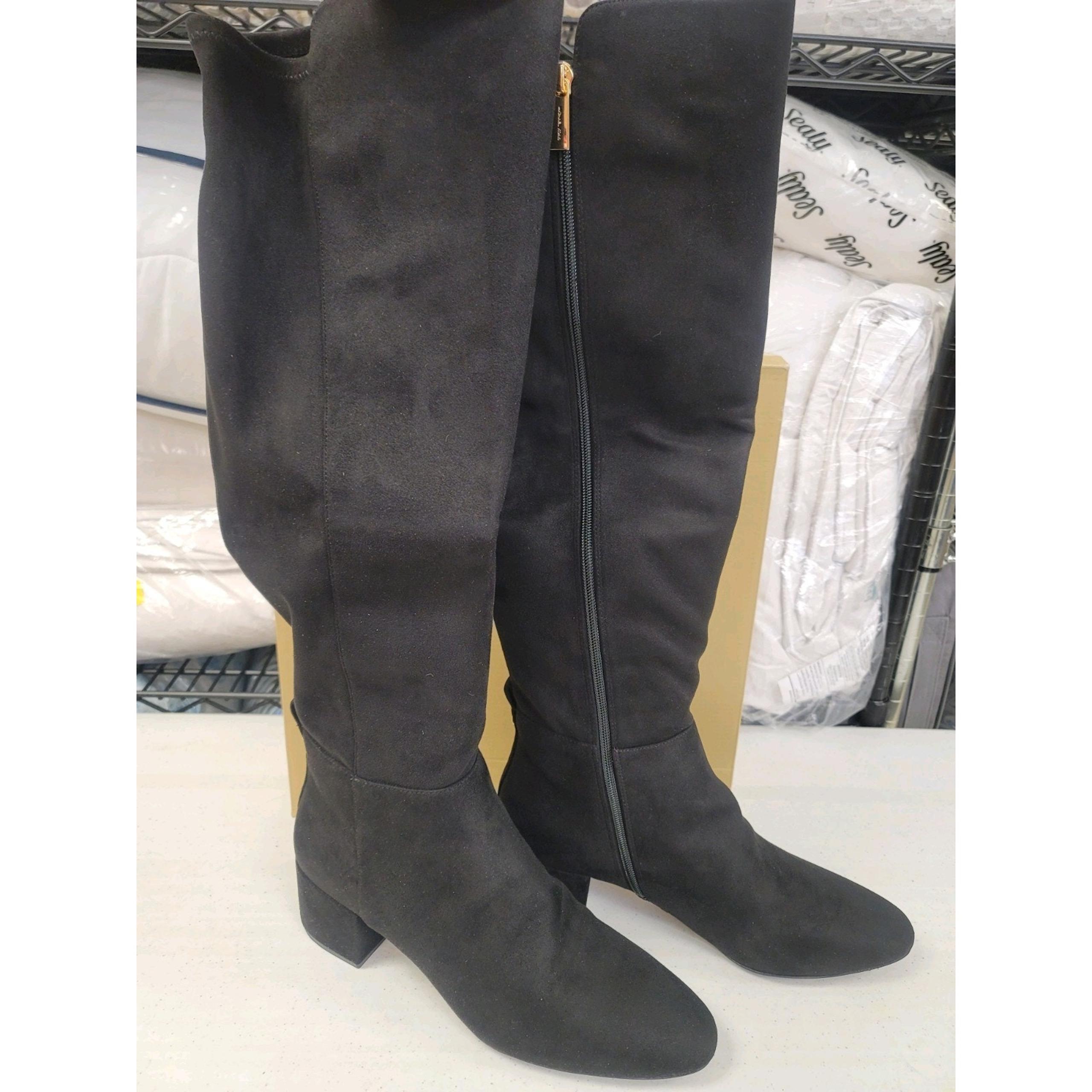 MICHAEL Michael Kors Braden Women's Faux Suede Zip up Over-the-Knee Boots 11