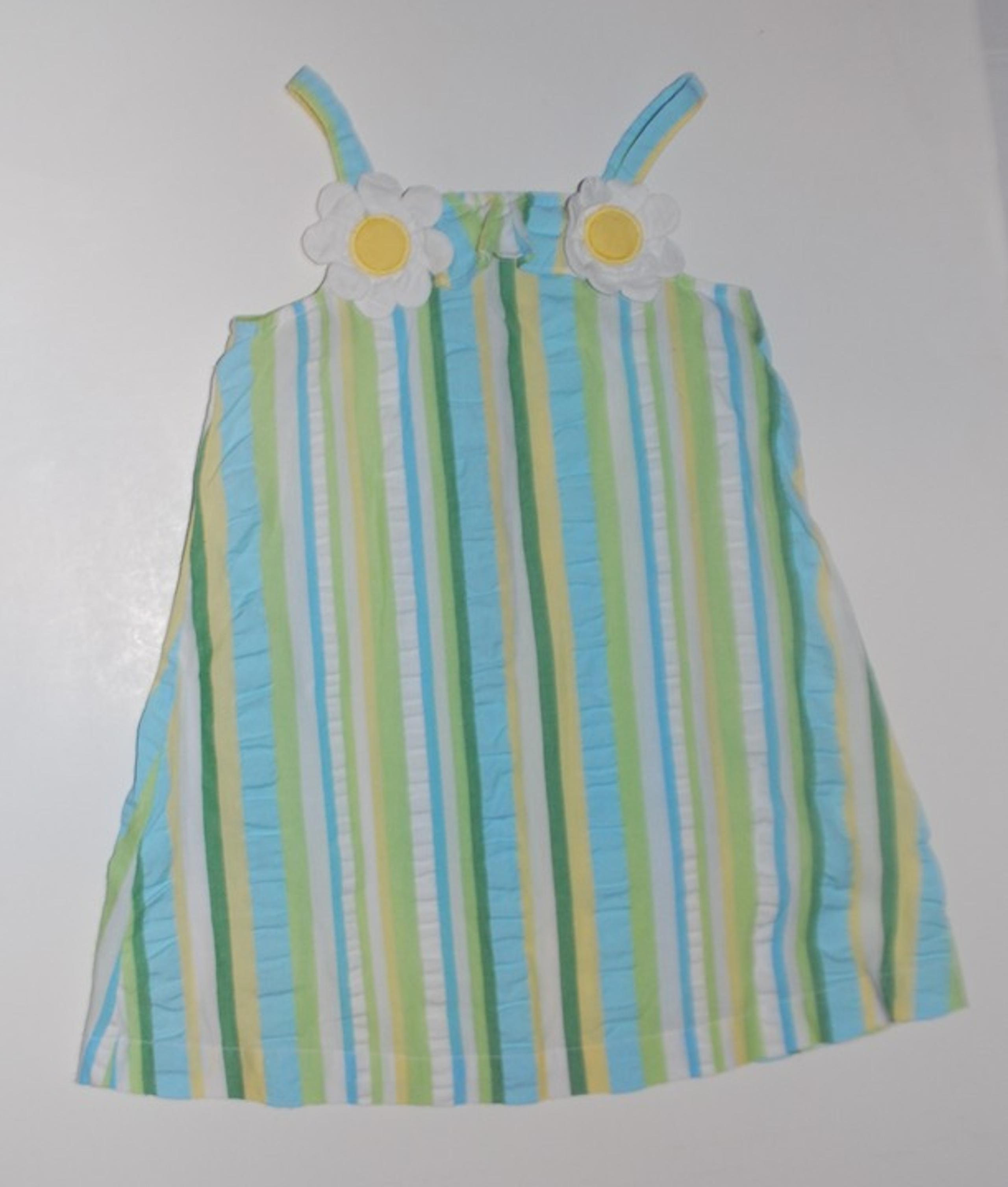 GIRLS size 2t green and yellow summer dress by Gymboree 2010 Pop of Daisies
