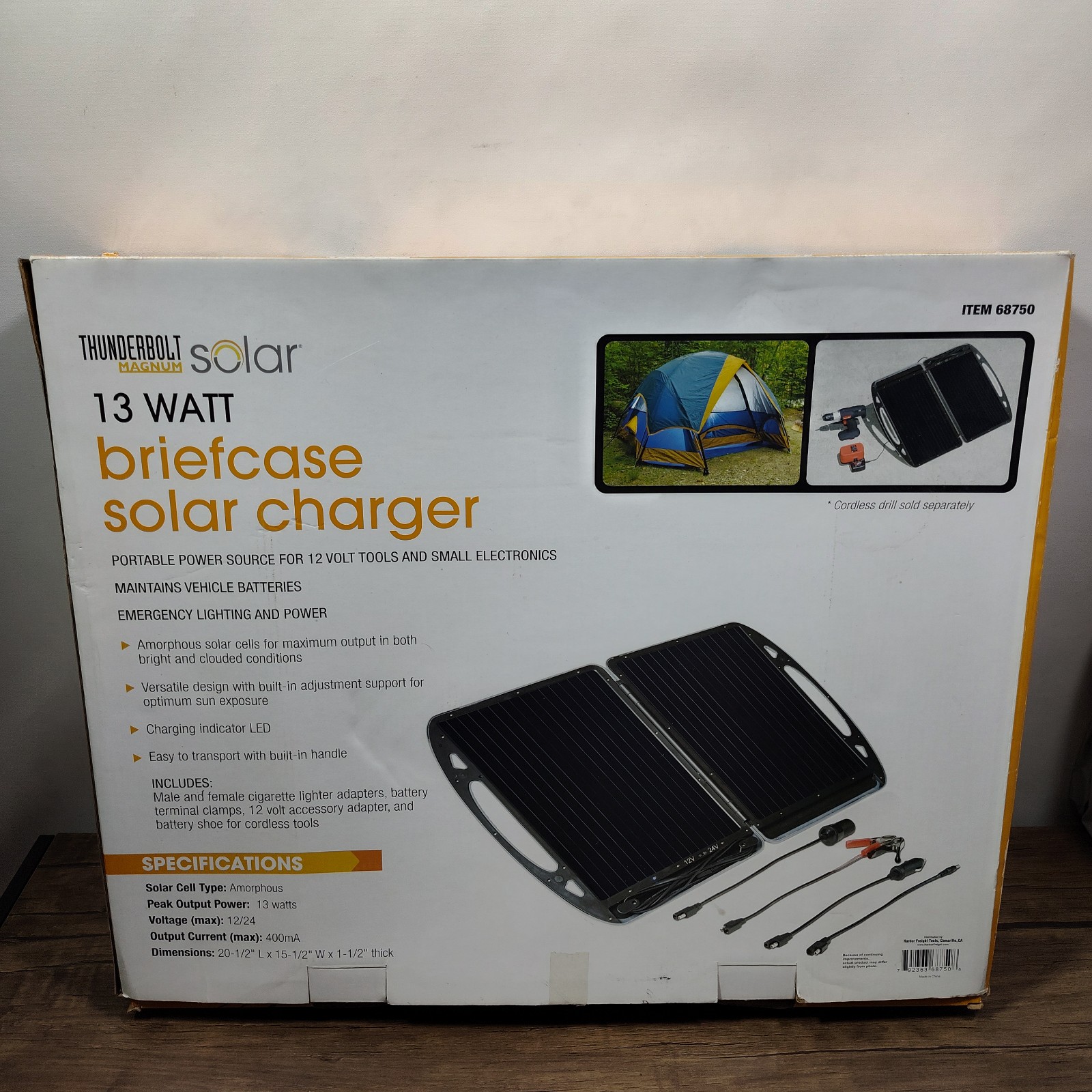 Thunderbolt Magnum Solar 13 Watt Briefcase Solar Powered