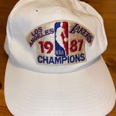 Vintage Los Angeles Lakers 1987 Championship Snapback Hat Sports Specialties 80s