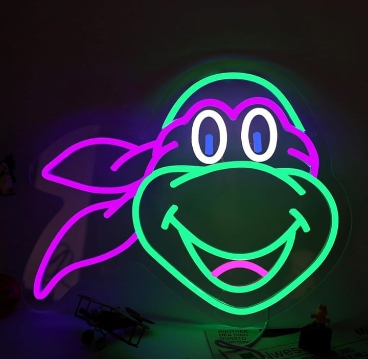 Fun Bright Donatello Teenage Mutant Ninja Turtle LED Night Light Room Wall Decor