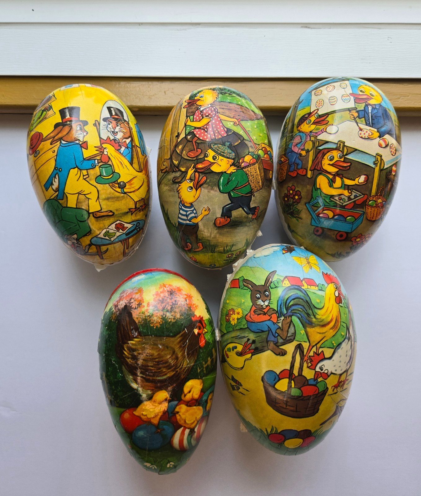 Vintage Paper Mache Eggs