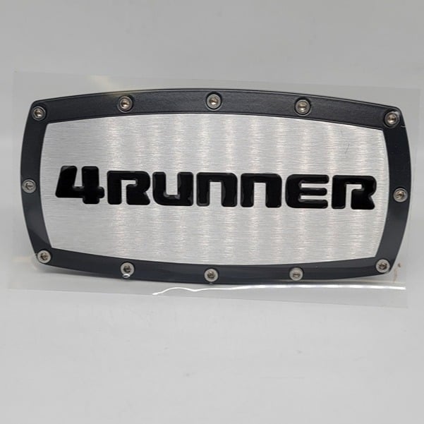 New 4RUNNER Black Tow Hitch Cover Plug Cap 2 Trailer Receiver Engraved Billet