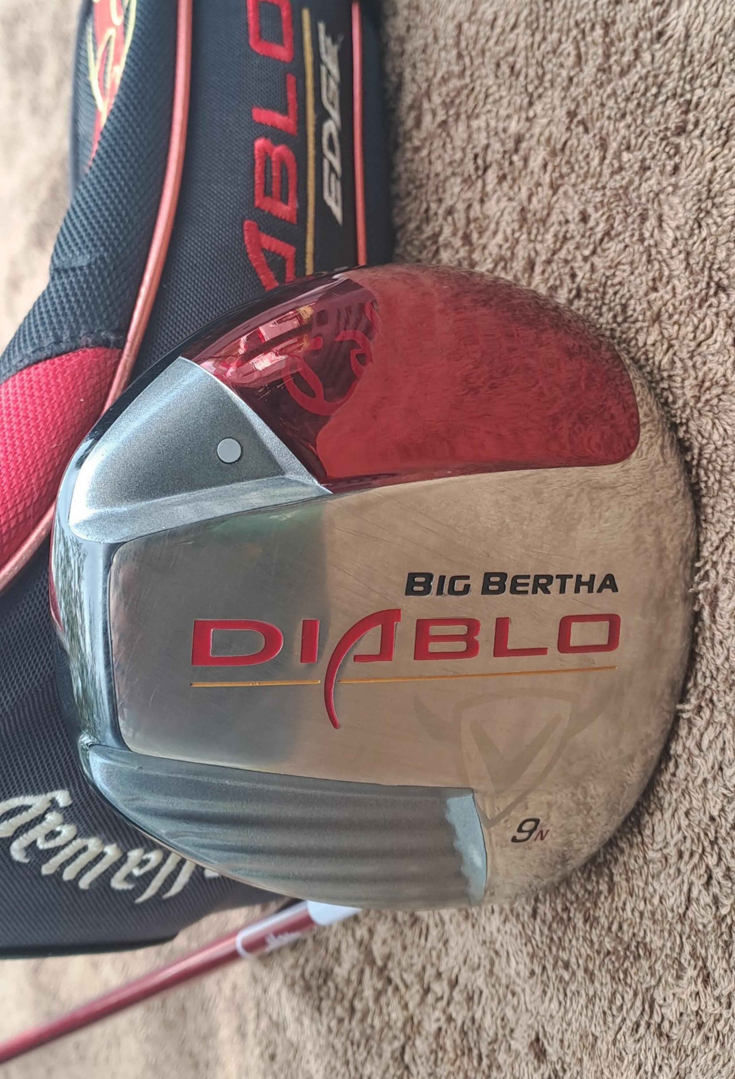 Golf Club CALLAWAY DIABLO Big Bertha Driver 9n RH Graphite S STIFF FLEX RED Blac