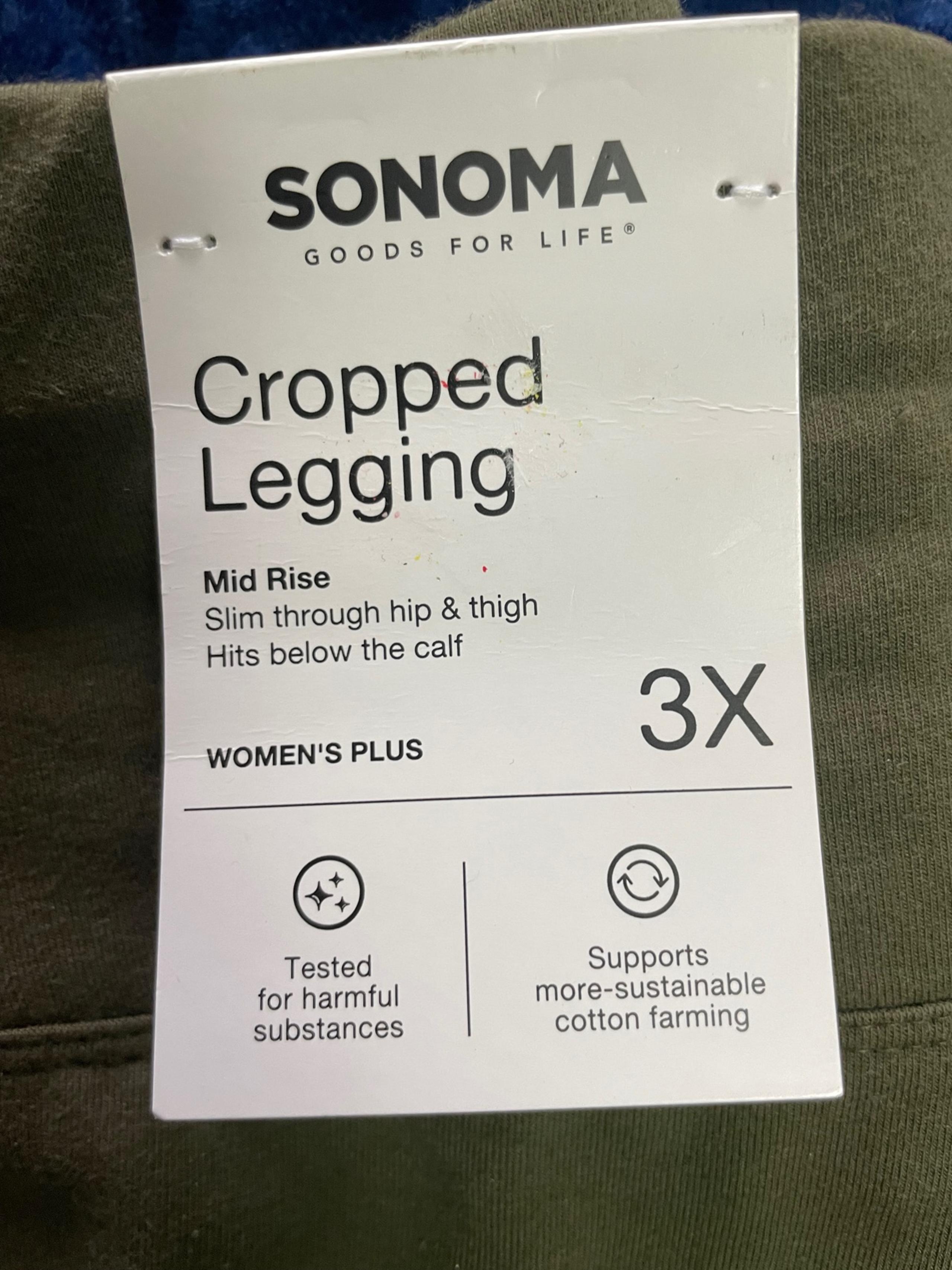 Women plus cropped legging