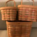 Vintage Beautiful 3 Piece Basket Set