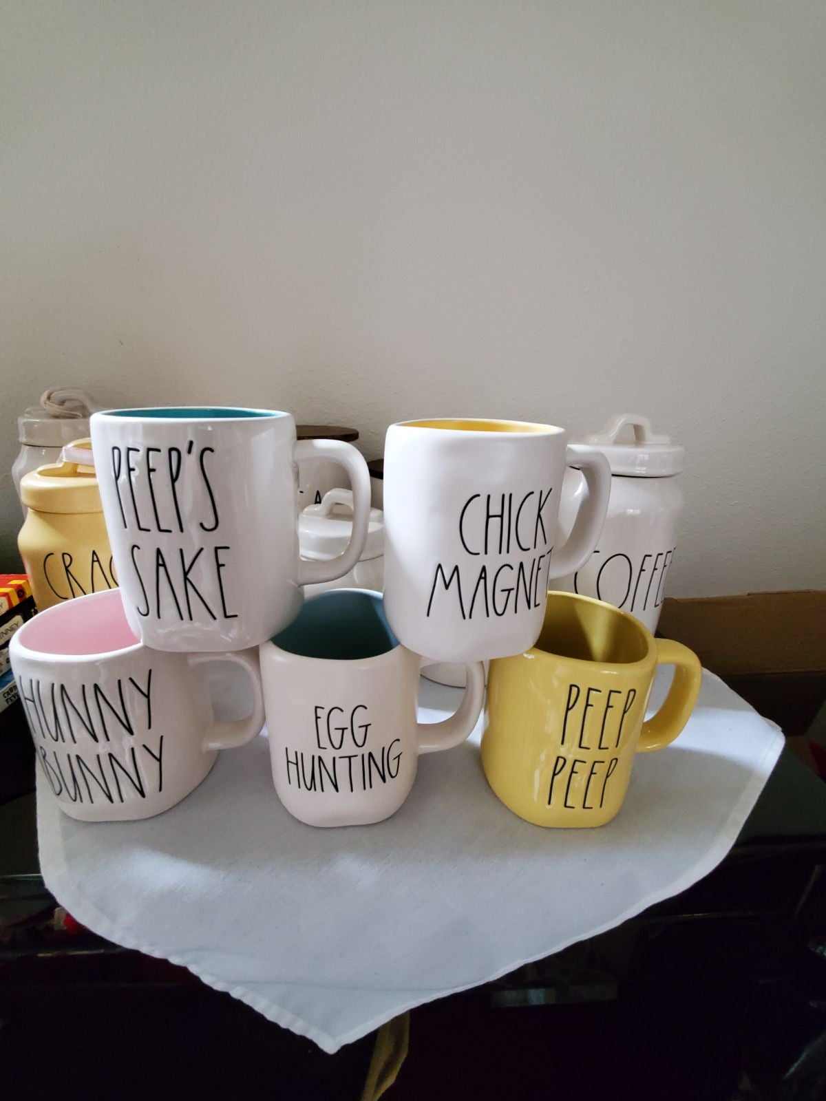 RAE DUNN ESTER MUG SET