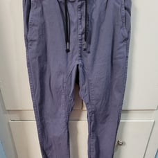 Zanerobe Jogger Pants Mens 30 Blue Chino Athleisure Nautical Coastal Casual