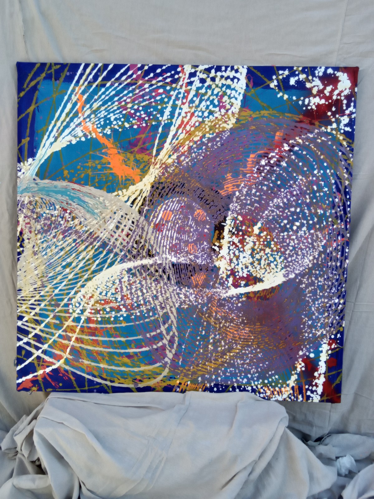 Gigantic Handmade One of a kind Crazy Weird ABSTRACT wall covering