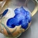 Handmade Linden Hills Pottery LHP Iris Sunrise Flowers Jug Pitcher Kitchenware