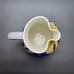 Handmade Linden Hills Pottery LHP Iris Sunrise Flowers Jug Pitcher Kitchenware
