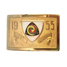 Vintage 1955 Belt Buckle American Motorcycle Association Gypsy Tour AMA