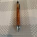 Brand New Unused Kobo Wedge, Rosewood with Red and White Stripes, Ambonia Rosewood Ballpoint Pen