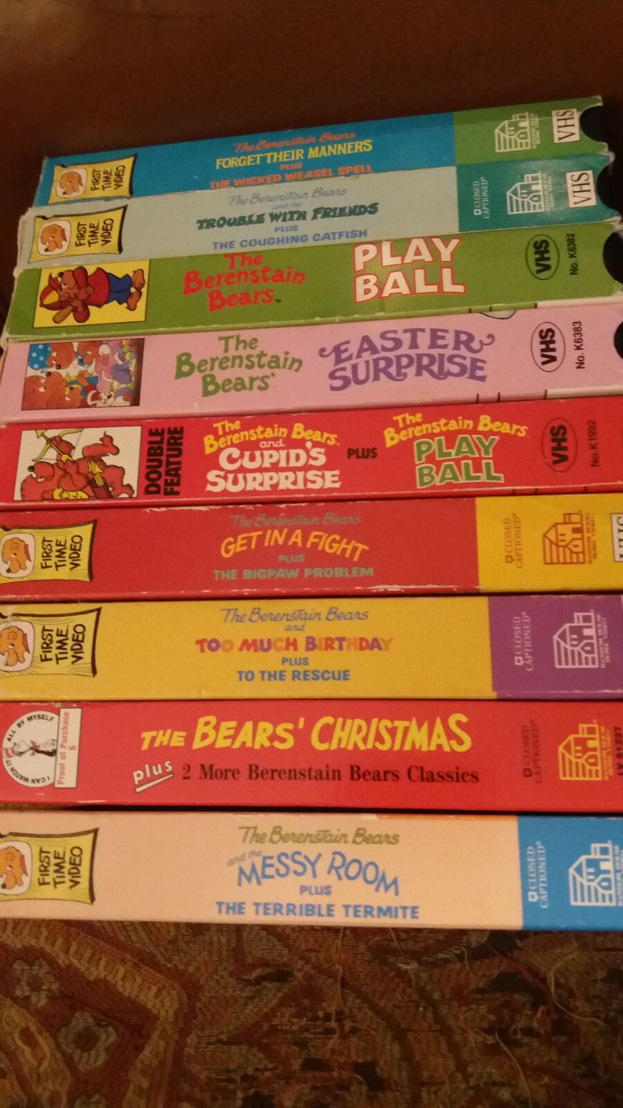 The BERENSTAIN BEARS 9 Video Bundle(VHS)