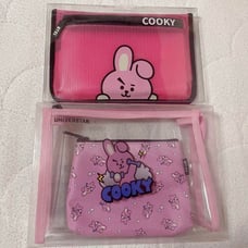 BT21 COOKY Pouch Set (2 pieces) - Loved by Jungkook ♡ Rare