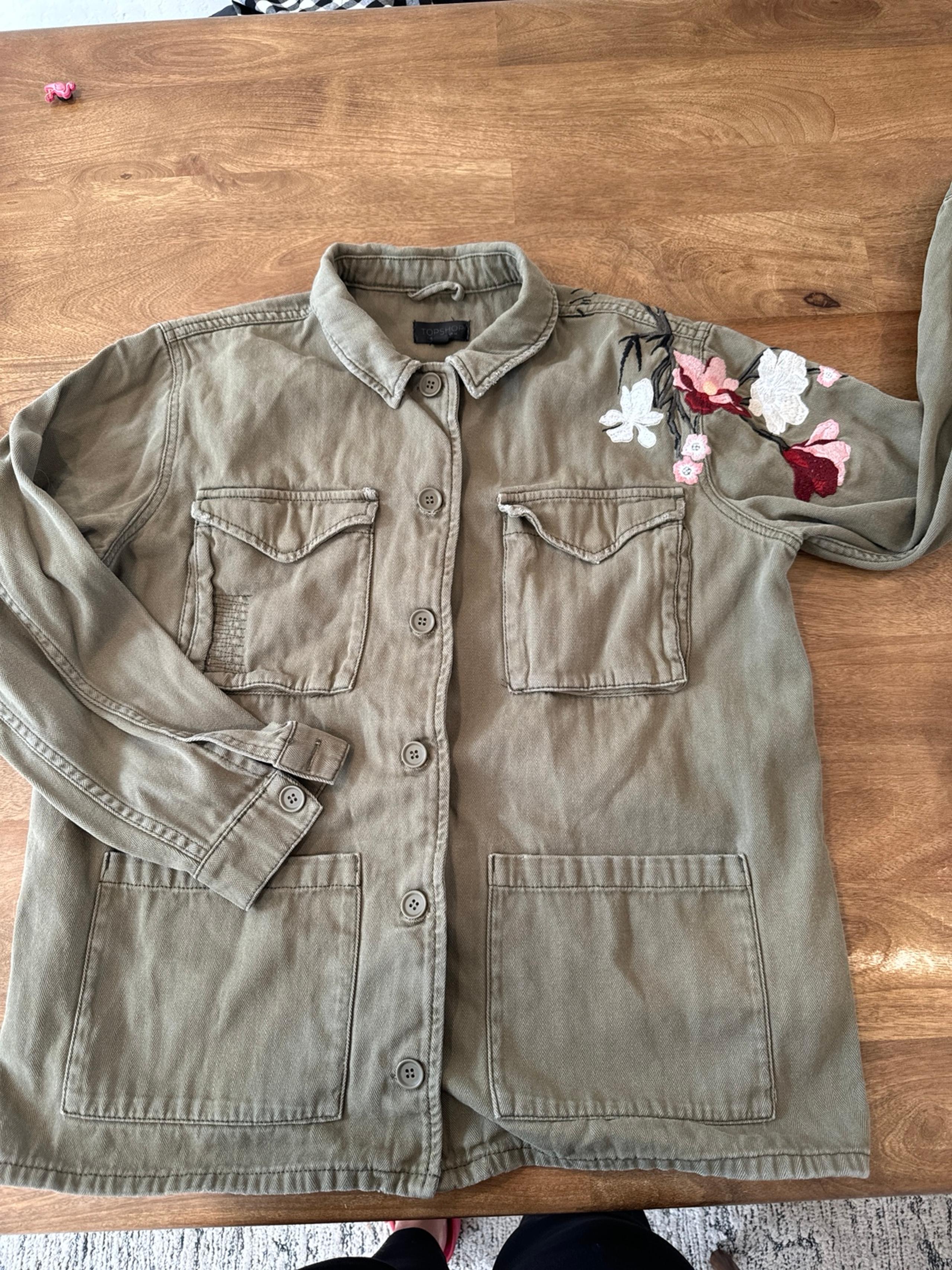Top shop jacket, size 10 US women’s