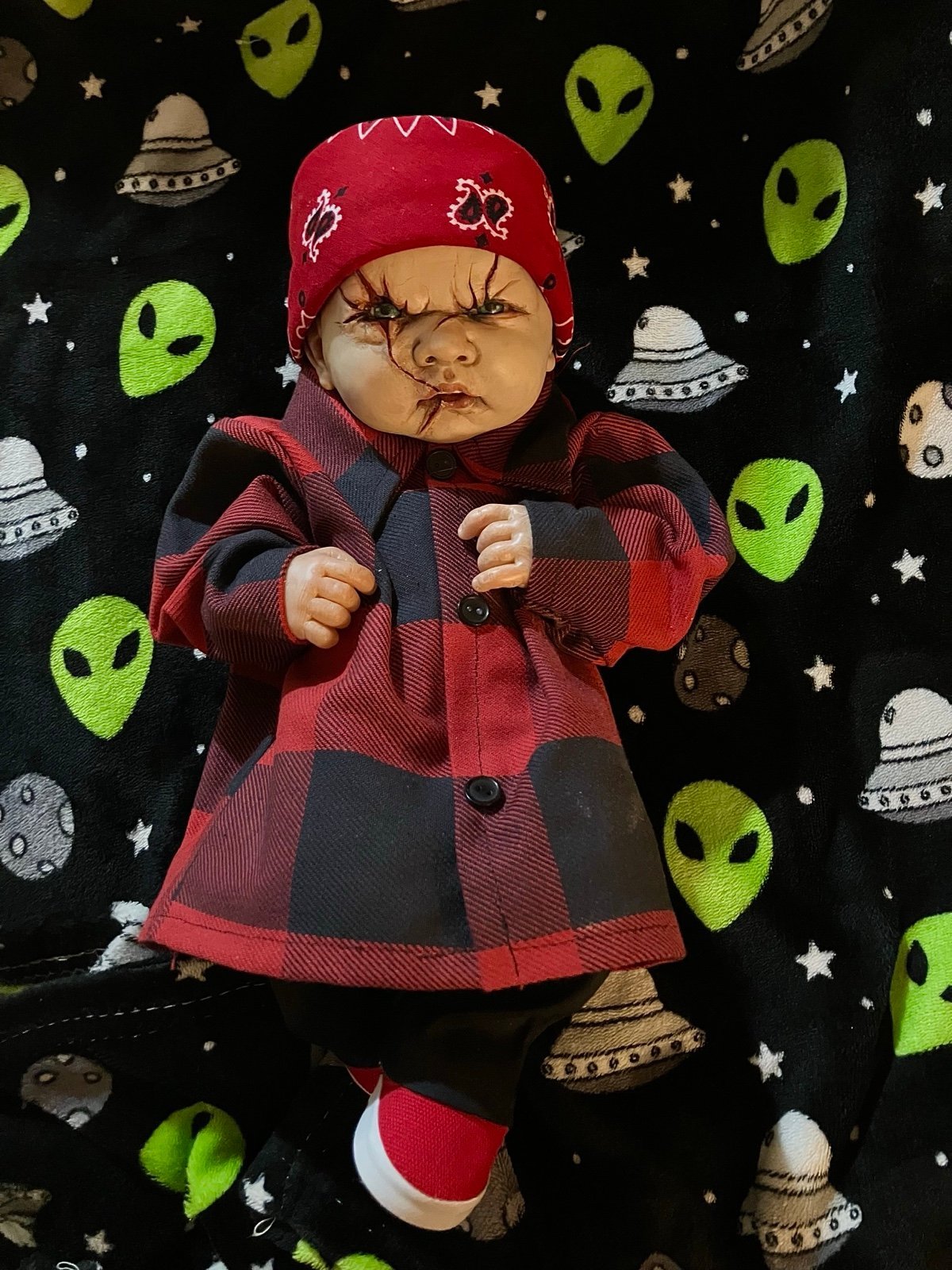 Cholo Chucky baby horror art doll