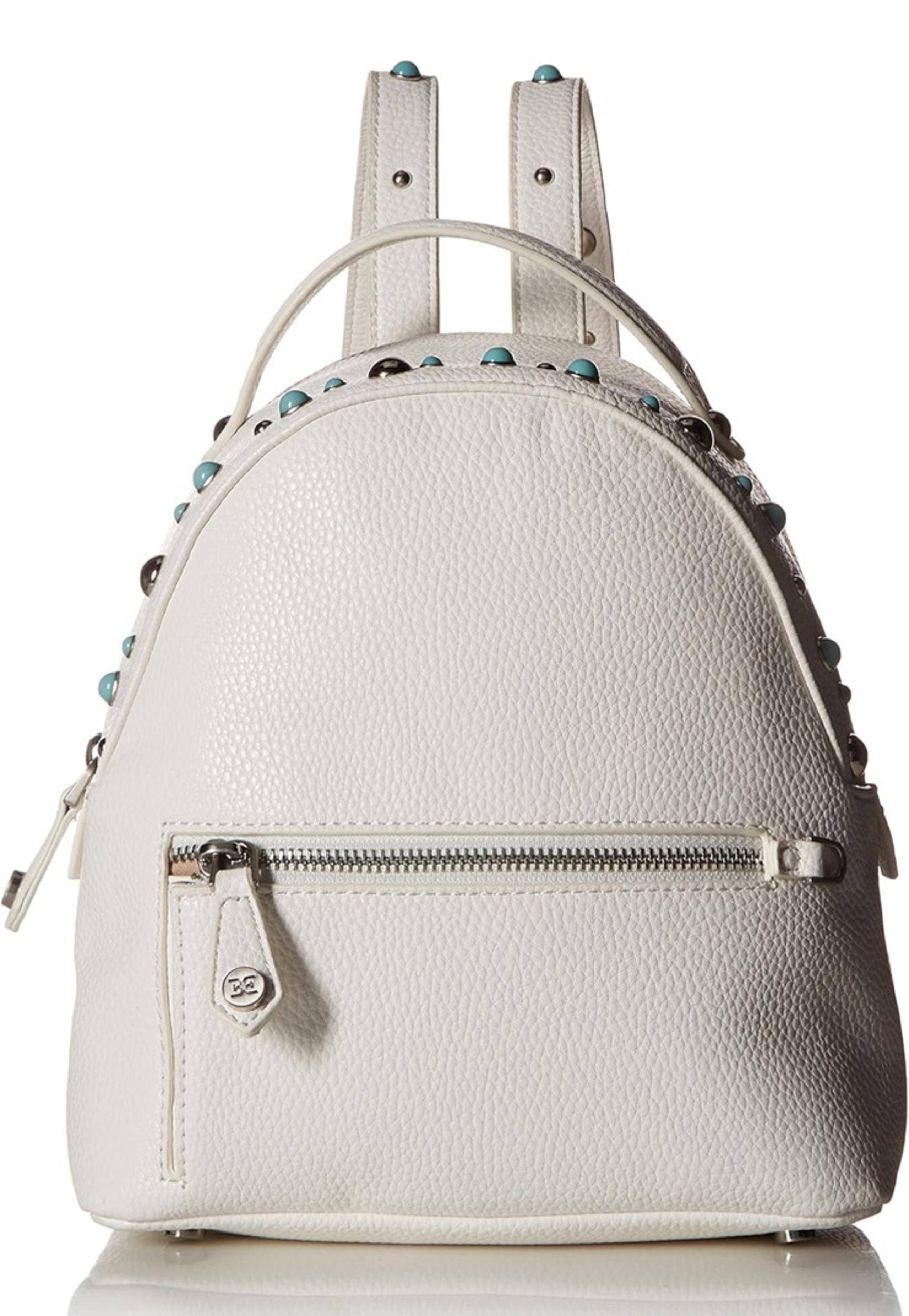 Sam Edelman Women’s Bright White Jess Pearls & Studs Mini Backpack