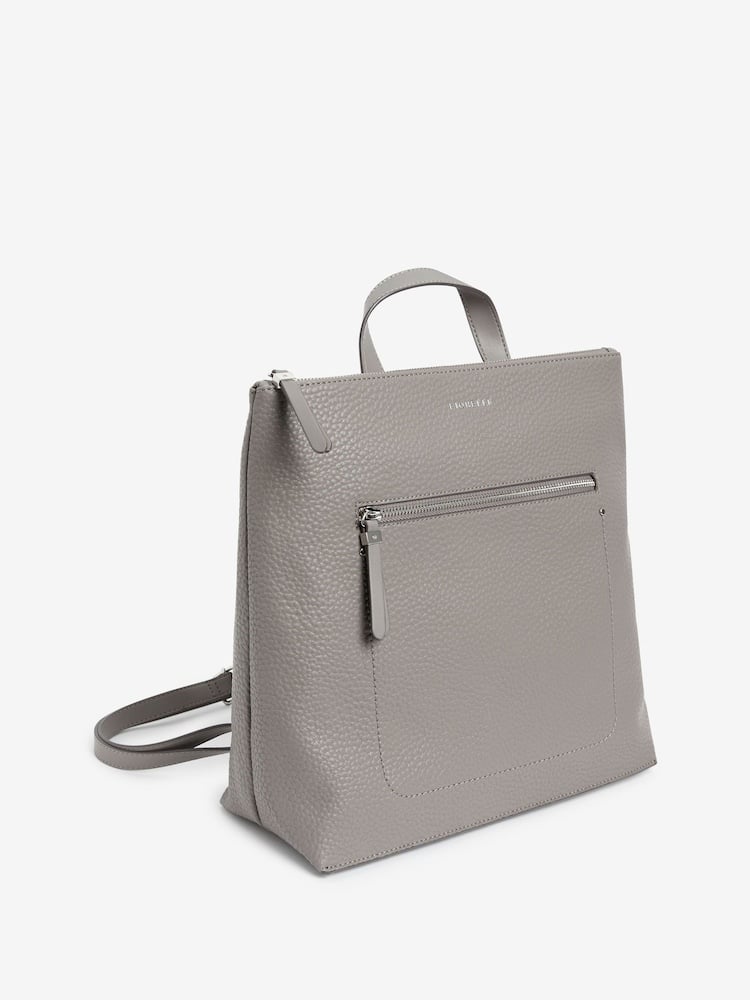 Pebbled Leather Backpack Purse - Fiorelli