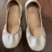 Tieks Metallic Champagne size 8