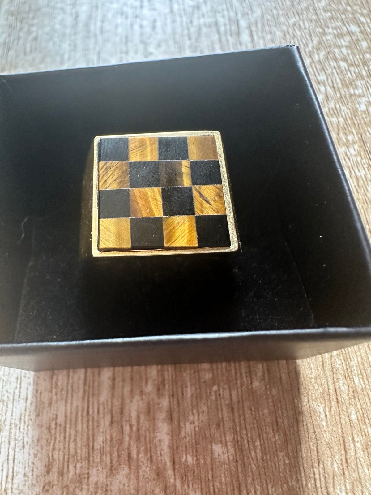 Tarin Thomas Samuel Ring Tigers Eye Size 11.5