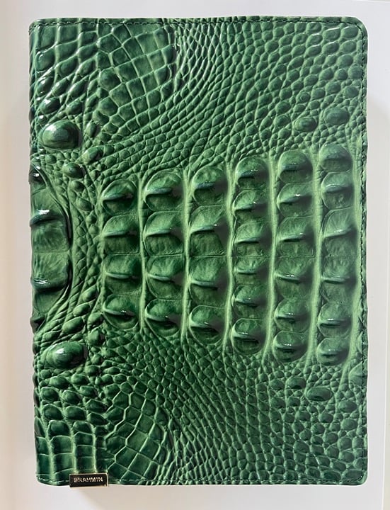 Gorgeous NWT Brahmin Green Assorted Sample Leather Journal HTF