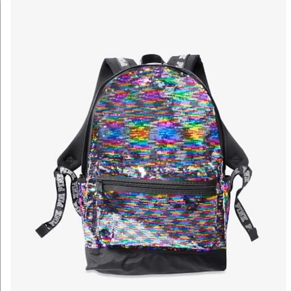 PINK Victoria Secret bling sequins backpack