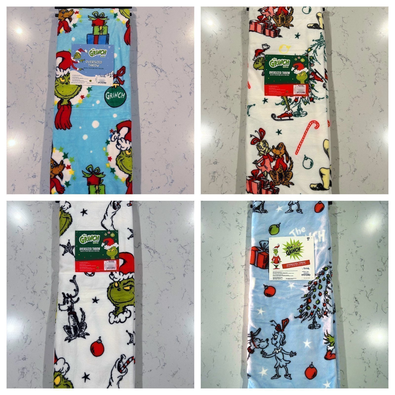 Grinch blankets