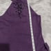 URCHIN MARK EISEN PURPLE STUNNING HALTER SILK CASHMERE KNIT TOP SZ L