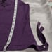 URCHIN MARK EISEN PURPLE STUNNING HALTER SILK CASHMERE KNIT TOP SZ L