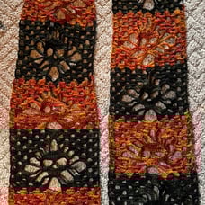 Skull Scarf. Hand crocheted. Perfect for a fall day!