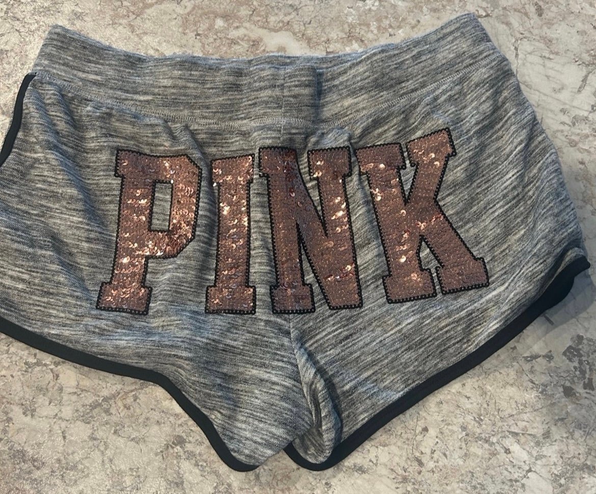 VS Pink Bling Shorts Large
