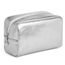 New Fashion PU Vegan Leather Cosmetic Bag Makeup Zipper Skincare Cosmetic Bag