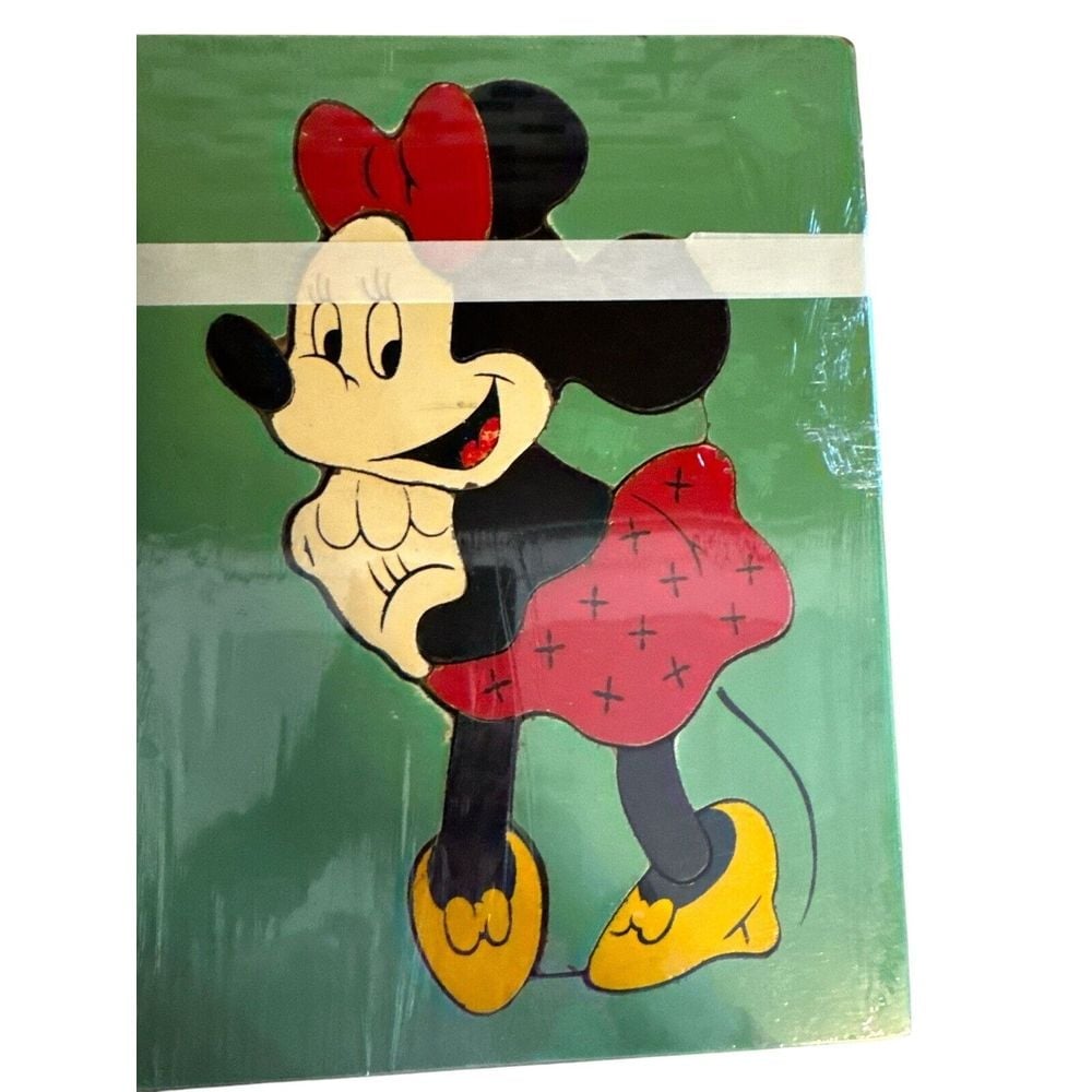 Vintage Wood mini Mouse Puzzle Disney, Disney World ,Kids Fun nostalgia Retro