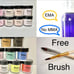 24 pack acrylic powder, monomer, & brush