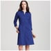 Eileen Fisher - 3/4 Sleeve Button Down Dress in Cobalt Blue - XL