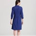 Eileen Fisher - 3/4 Sleeve Button Down Dress in Cobalt Blue - XL