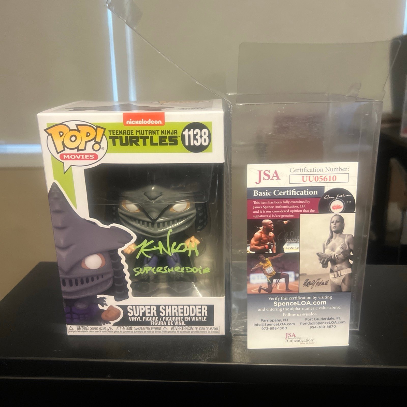 Kevin Nash Signed TMNT: Super Shredder #1138 Funko Pop! w/COA and Protector!!!
