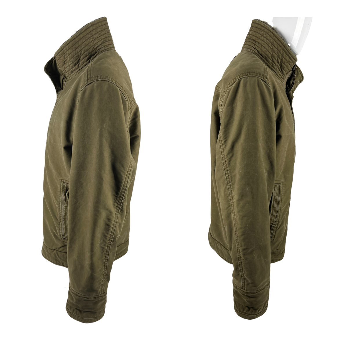 Abercrombie Fitch Adirondack Jacket Mens XL shops Sherpa Lined Heavy Distressed Faded