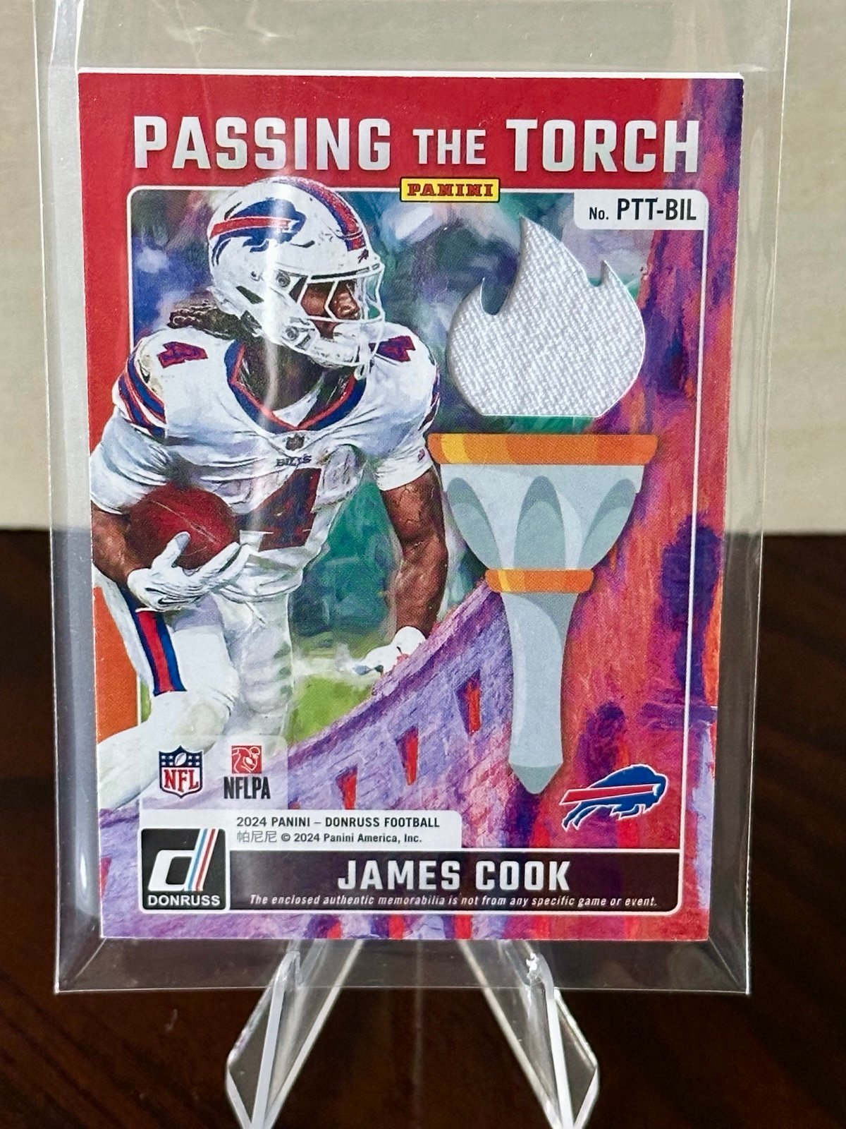 2024 Donruss Passing The Torch JAMES Cook & Thurman Thomas PTT-BIL 161/199 Dual