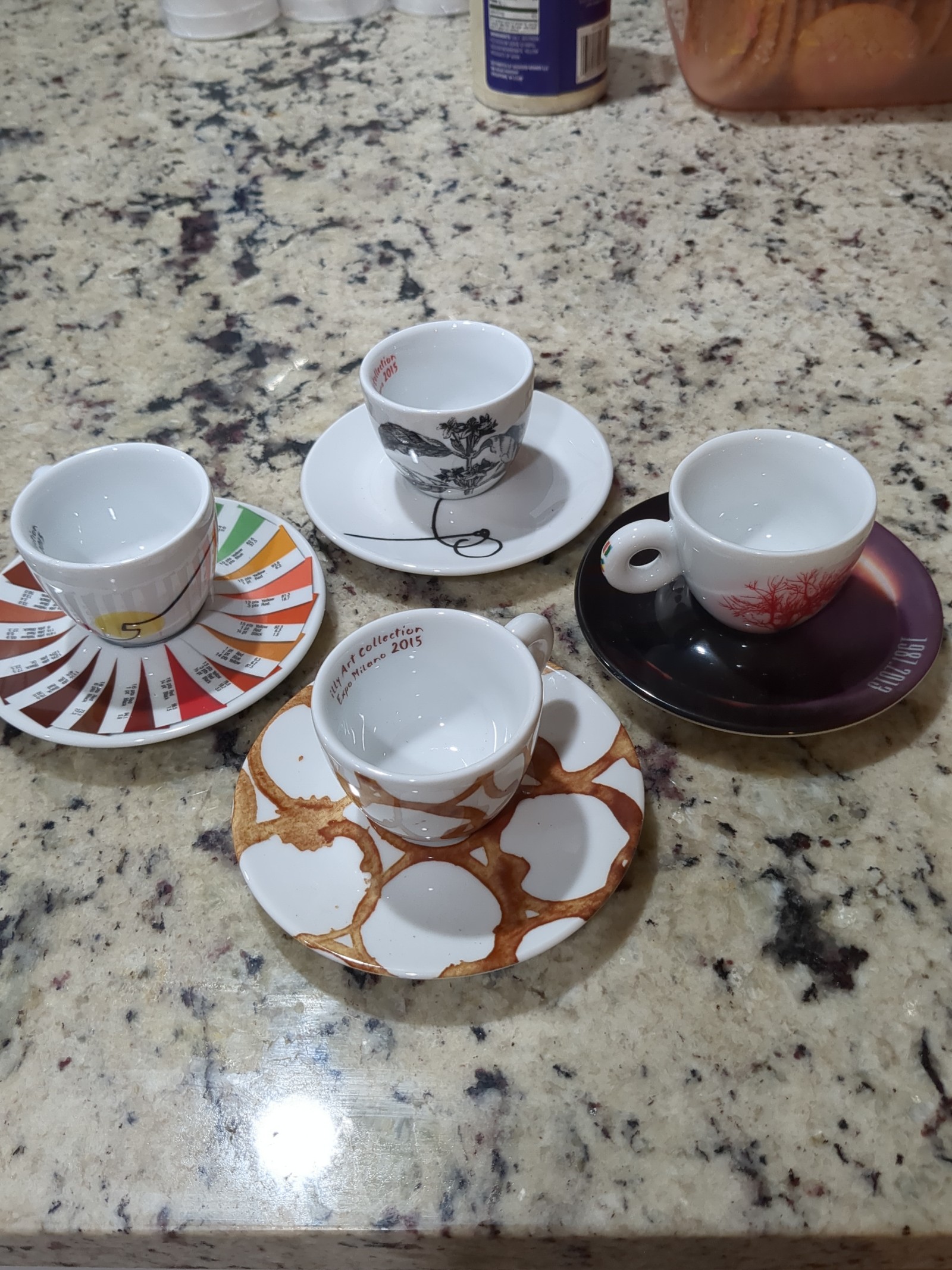 ILLY Art Collection EXPO Milano 2015 Espresso Cups and Saucers
