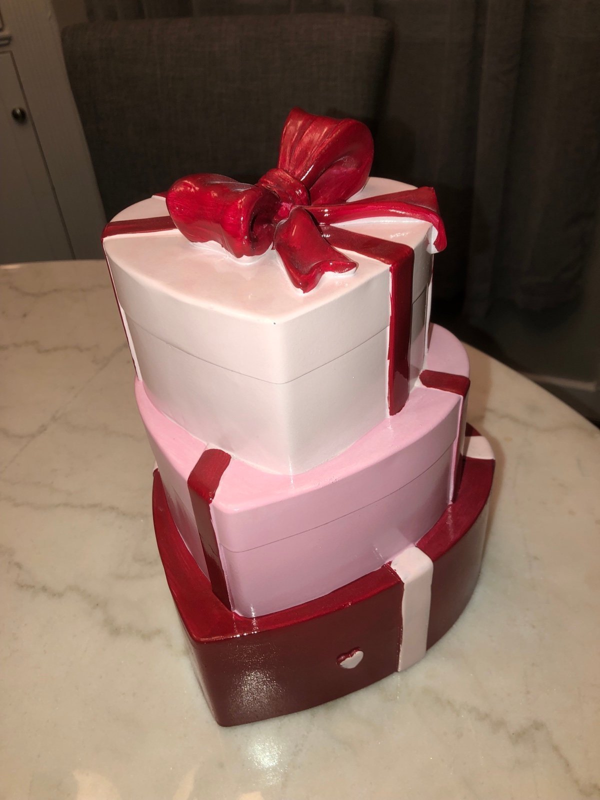 ❤️ Valentines decor Stack of boxes ❤️