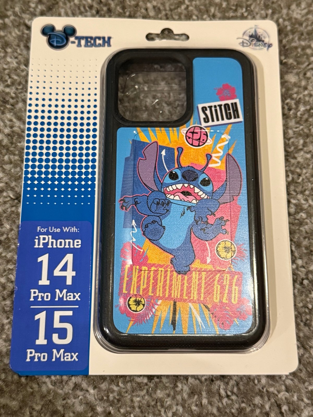 Disney Park Alien Stitch Experiment 626 iPhone 14 Pro Max/iPhone 15 Pro Max Case