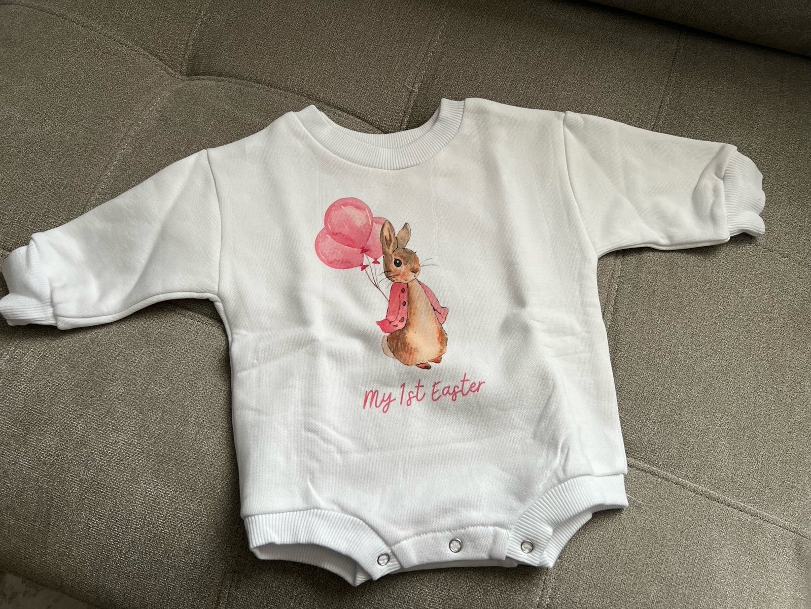 Romper for 0-3 m newborn first Easter