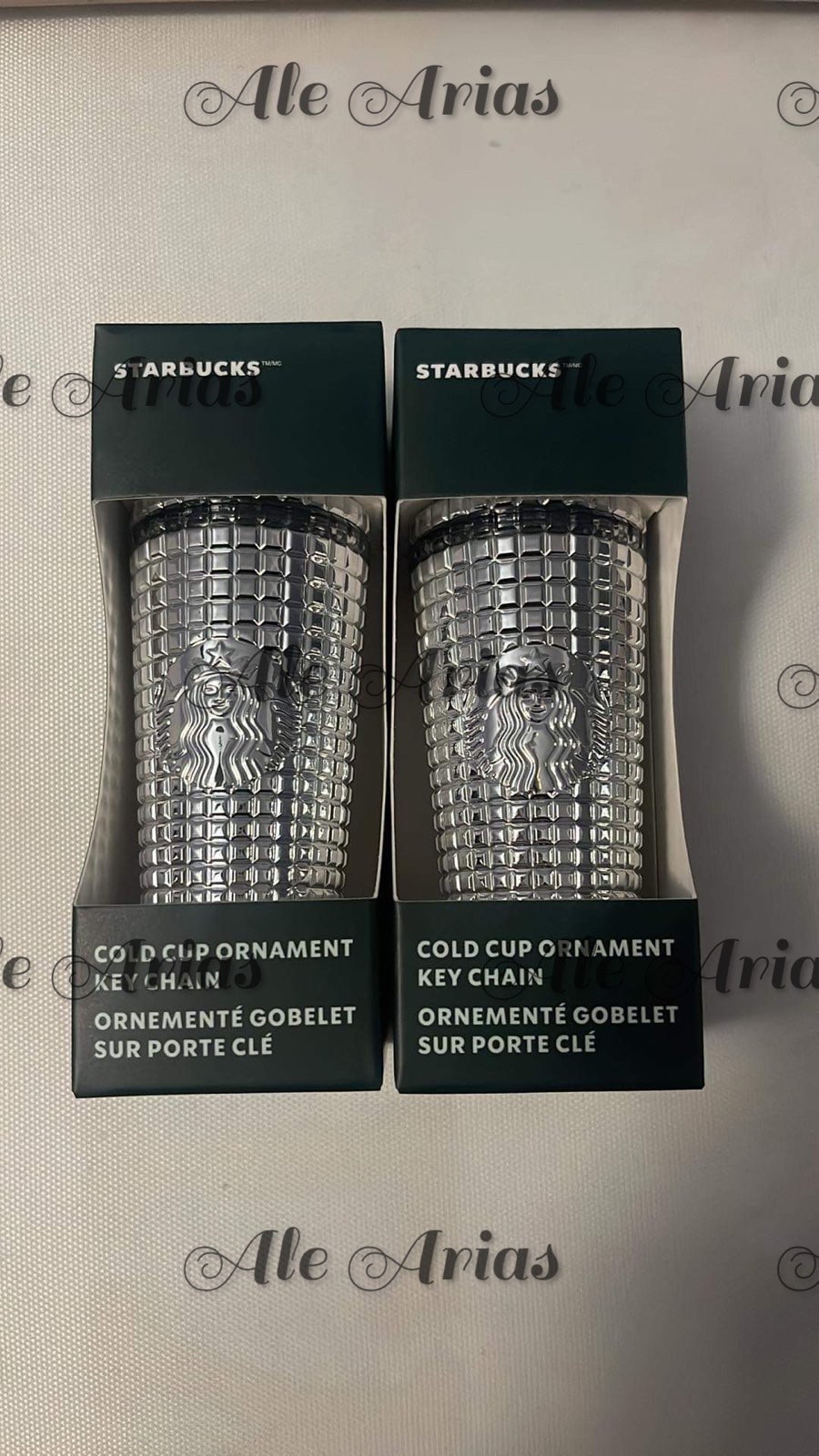 Starbucks grid keychains