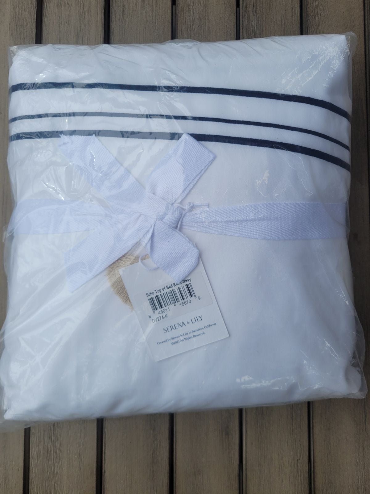 Serena & Lily Soho Duvet Cover King/CalKing Navy