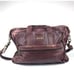 Tumi 11.5 Burgundy Leather Adjustable Strap Briefcase Laptop Messenger Bag