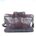Tumi 11.5 Burgundy Leather Adjustable Strap Briefcase Laptop Messenger Bag